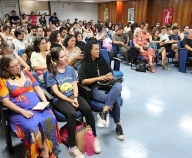 Conferência com o professor francês, Christian Laval. 17/10/2025. Foto: Beto Monteiro/Ascom UnB